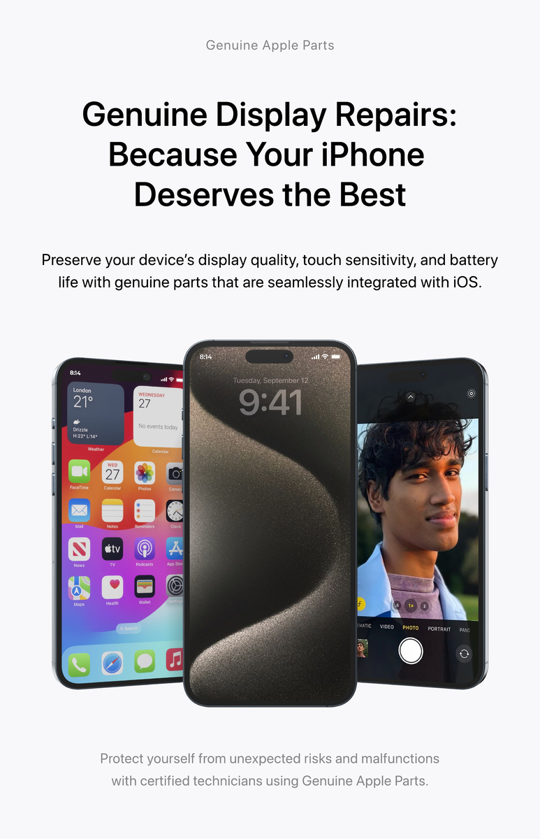 Display quality preserved